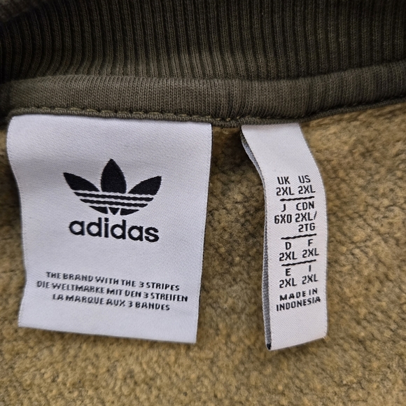 Adidas Ombre Camouflage Crewneck Pullover Sweatshirt Green Mens XXL - Picture 7 of 9